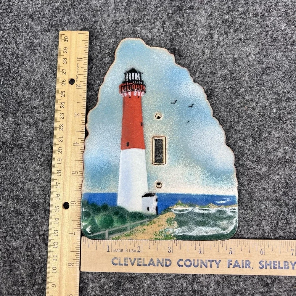 Enameled Copper Switch Plate Cover Bovano of Cheshire-Barnegat Lighthouse NJ